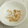 14k cor ouro preservando amor gancho unilateral bolsa fivela diy acessórios artesanais flor estrela de cinco pontas fivela de fechamento