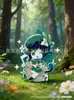 Genshin Impact Fieltro Tela No Tejida Colgante Scaramouche Kazuha Venti Anime Juego Merchandising Accesorios Estudiante Colgantes para Bolsos