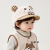 Gorro de Bebé Otoño e Invierno Estilo Coreano Moda Gorra con Visera de Pato Gruesa para Bebés Niños Gorra de Béisbol de Felpa para Niños y Niñas