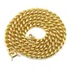 Collar Explosivo de AliExpress Cadena Cubana Gruesa de Diamante Hip Hop Europeo y Americano Collar Largo Geométrico para Hombre