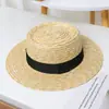 Sombrero de Paja Sombrero de Playa Sombrero de Copa Plana Sombrero de Verano para Mujer para Salir Sombrero de Sol para Playa Sombrero Protector Solar Sombrilla para Mujer Sombrero de Verano