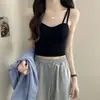 Item Popular de Exportação Transfronteiriça: Camisole Feminina de Verão Fina com Bojo, Lindo Design nas Costas, Top Base Esportivo Slim Fit