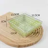 Caja de Empaque para Sándwiches, Hojaldre de Carne Deshebrada, Postres Mochi Horneados, Pasteles Estilo Occidental, Caja Transparente Desechable para Llevar