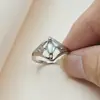 Huajie nueva joyería creativa transfronteriza anillo de circón geométrico simple exquisito temperamento femenino moda europea y americana venta directa