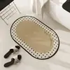 Alfombrilla Moderna de Lujo Ligero para Baño, Alfombrilla para Pies de Lavabo, Alfombra de Tres Piezas de Secado Rápido para Puerta, Alfombra Semi-redonda para Puerta de Entrada