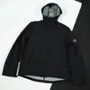 Chaqueta de Otoño Delgada con Piedras Transfronterizas, Insignia en la Manga para Exteriores, Chaqueta con Capucha para Hombres y Mujeres