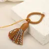 Llavero de Borla de Algodón Corta y Gordita Estilo Tíbet Anillo de Teléfono de Borla Marcador de Libros Colgante de Borla Accesorio Colgante Hecho a Mano
