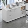 Gabinete Lateral, Escritorio Lateral, Archivador, Gabinete de Oficina, Estante de Almacenamiento para Oficina, Gabinete de Almacenamiento de Múltiples Niveles Tipo Cajón con Cerradura, Gabinete Lateral
