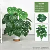Plantas Verdes Simuladas Árvore da Fortuna em Vaso Paisagismo de Quintal Flores Artificiais Plantas Artificiais em Vaso Decoração de Interiores de Sala de Estar Restaurante Plantas Verdes Artificiais