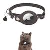 Localizador Airtag para Gato Huella de Patita Collar Reflectante Anti-Pérdida con Cascabel Gato Manzana Rastreador Mascota