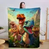Cobertor de Flanela de Dinossauro Mais Vendido Transfronteiriço Shein temu Dropshipping Estampa Digital Ar Condicionado Soneca Cobertor Macio Confortável