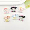 Dibujos animados finos destello multicolor niña diy resina accesorios hechos a mano funda para teléfono móvil pasador vaso de agua hebilla de zapato joyería al por mayor