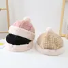 Touca de Bebê Outono e Inverno Bebê Quente de Inverno Super Fofa Touca de Tricô Meninos e Meninas Fofa Touca de Lã Tendência