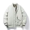 Chaqueta de algodón con grafeno, moderna y cálida, para hombres jóvenes y de mediana edad, abrigo de algodón casual de corte holgado, engrosado para el invierno, a prueba de frío, cálido, con cuello de béisbol