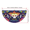Banderas Transfronterizas del Día de Muertos, Decoraciones Festivas Hechas a Medida, Arreglos para Fiestas, Banderas en Forma de Abanico para Jardín de Amazon, Banderas Semicirculares Hechas a Medida
