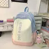 Mini Mochila Pequeña de Contraste de Color Fresco Versátil para Estudiante Mochila Escolar Pequeña para Mujer Viajera Bolso de Mamá Mochila de Viaje Linda