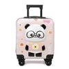 Nova mala infantil de desenho animado 3D, grande capacidade, mala de rodinhas para estudantes, roda universal, cadeado de senha, mala atacado