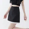 Falda Midi de Lunares para Mujer 2026 Nueva Primavera Verano Cintura Alta Petite Súper Caliente Temperamento Encaje Línea A Cadera Envuelta Falda Corta
