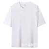 Camiseta masculina e feminina de algodão branco pesado liso de manga curta 240g, camiseta masculina para usar por baixo, atacado