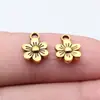 12x9mm 0,6g Multicor Acessórios de Joias Vintage Atacado Flores e Árvores Pequeno Pingente de Flor