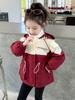 Ropa tres en uno para niñas, primavera y otoño, 24 nuevos abrigos de estilo occidental a la moda para niñas, chaqueta de calle cortavientos para niñas