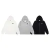 Sudadera con capucha de forro polar básica, unisex, con insignia micro de logo pequeño clásico de Stone, auténtica, transfronteriza, prenda de abrigo