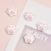 Accesorios DIY de Garra de Gato Rosa Lindos Accesorios de Dibujos Animados Funda de Teléfono Material para Pasador de Pelo Decoración Accesorios de Resina
