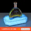 Luz LED Recargable de Barra Portavasos Iluminado Base Creativa Iluminada para Champagne KTV Soporte de Exhibición de Licores Estante Láser para Vino Portavasos