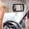 Clip para parasol de coche con espejo de maquillaje, espejo de tocador para coche con adornos de diamantes, espejo de retoque adicional para el lado del pasajero del coche