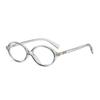 Óculos de Sol Jamie 9432 Estilo Zhang Yuanying Armação Pequena Oval Estilo Coreano Retrô Lentes Lisas Anti-Luz Azul Podem Ser Personalizados para Miopia