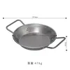 Plato Retro Antiguo de Acero Inoxidable para Mariscos Plato Plano de Doble Asa Plato para Pollo Frito Coreano y Papas Fritas Plato para Pasta Plato para Cangrejos de Río