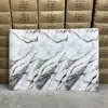 Rolo de Adesivo de Parede de Mármore Imitação Azulejo Autoadesivo Decoração de Parede para Esconder Fundo Feio da Sala de Estar Papel de Parede à Prova d'Água e à Prova de Umidade