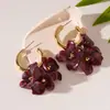 Pendientes Dulces de Pétalos de Flor Acrílicos, Estilo Festivo, Modernos, Versátiles, Elegantes, Pendientes de Gama Alta para Mujer