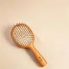 Peine de cojín de aire de ébano y boj, peine de masaje para la cabeza, peine de cojín de aire, peine especial para mujeres para alisar el cabello, peine de madera para el hogar, regalo