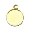 Yb Yayin Joias de Prata S925 Transfronteiriças Redondo 16mm Europeu e Americano Simples Geométrico Colar Pingente Pingente de Prata Porta Vazia