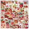 50 Piezas de Pegatinas Lindas de Graffiti de Fresa Ins para Decorar Cuaderno DIY Funda de Teléfono Papelería para Computadora Maleta