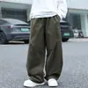 Calças casuais compridas para meninos para primavera e outono, calças infantis novo estilo 2026, roupas de outono para crianças mais velhas, calças curvas para meninos adolescentes