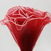 Saco de Embalagem Flor de Fio Ondulado Pérola Material para Buquê de Fio de Flor Flor de Rede Rosa Materiais para Floricultura Fio Ondulado Atacado