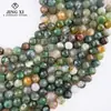 Ágata Indiana Natural Contas Pequenas Facetadas Fio Longo Contas Soltas Facetadas Semi-Acabadas Pulseira Colar Joias DIY Atacado
