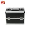 Estuche Cosmético Plegable Portátil Aleación de Aluminio Doble Apertura Estuche Cosmético Portátil Caja de Herramientas Profesional para Salón de Belleza Arte de Uñas