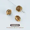 Pulseira de Agarwood com Bolsa de Contas Acessórios de Ouro 24K Acessórios de Madeira DIY Contas Espaçadoras para Pulseira Pingente Contas Individuais Contas Soltas