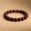Pulseiras de Sândalo Vermelho de Folha Pequena Natural para Homens e Mulheres, Contas de Buda de Sândalo Preto, Pulseiras de Sândalo Dourado, Contas Superiores de Jade Hetian