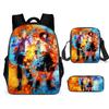 Mochila de uma peça para alunos do ensino fundamental e médio Mochila Vela Rei Mochila Cartoon Mochila de três peças