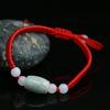 Pulsera de cuerda roja de jade pulsera cuerda tejida a mano puesto de venta al por mayor producto de Yiwu pequeño bienestar