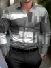 Nueva camisa de moda de verano para hombre con estampado, talla grande, estilo europeo y americano