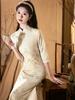 Cheongsam joven nuevo estilo chino ropa diaria retro República de China Gran Señorita antigua Shanghai celebridad espectáculo vestido largo