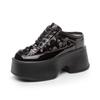 Mules Cerrados de Venta Caliente de Verano para Mujer, Zapatos de Moda 2026 con Suela Gruesa para Aumentar la Altura, Zapatos de Moda Trendy para Mujer con Lentejuelas de 11 cm de Altura