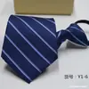 Gravata com Zíper Casual Fácil de Puxar para Homens Novo Estilo Coreano Formal Profissional Gravata Preguiçosa Conveniente Venda por Atacado em Estoque