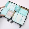 Bolsa de armazenamento de viagem multifuncional espessa de sete peças, bolsa organizadora de roupas para bagagem, bolsa de armazenamento, conjunto, atacado