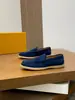 Mocassins Masculinos de Couro Genuíno Estilo Leve de Luxo Tod Camurça Slip-On Mocassins Preguiçosos Atacado